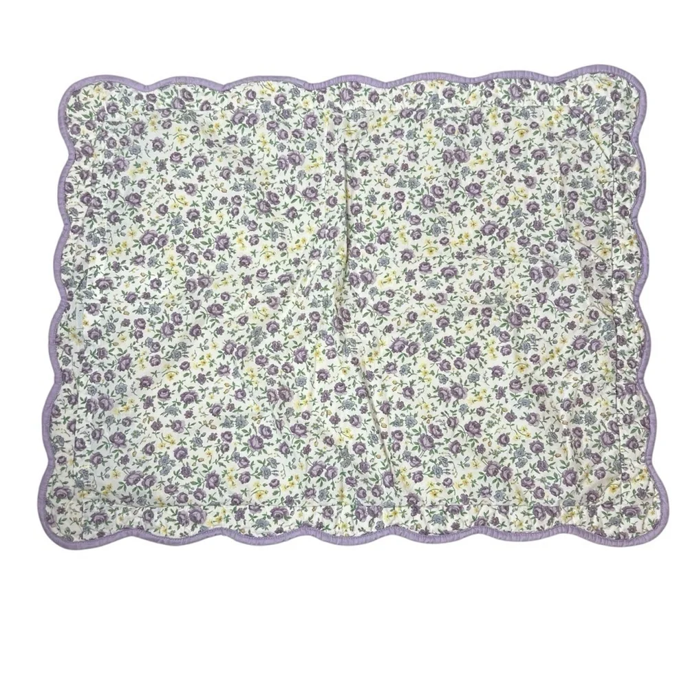 1 Waverly Garden Room Sham Lilac Standard Pillow Shabby Ruffle 26x20 Purple Case